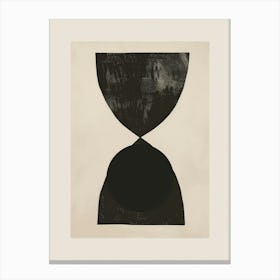Black Hourglass Canvas Print