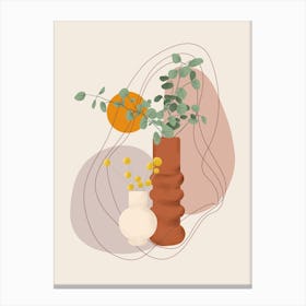 Shapes And Vases Canvas Print
