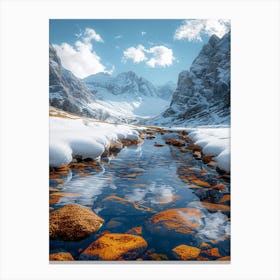 Snowy Mountains Canvas Print