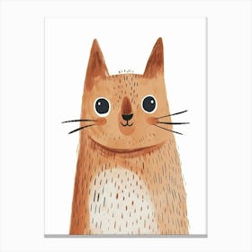 Laperm Cat Clipart Illustration 3 Canvas Print