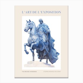 The Bronze Horseman, St Petersburg Vintage Poster Canvas Print