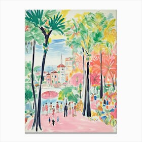 Manila, Dreamy Storybook Illustration 1 Canvas Print