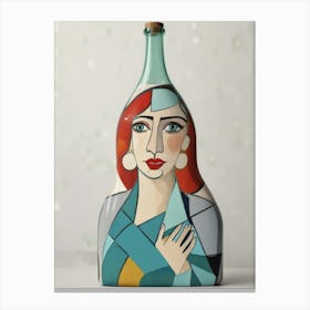 Woman In A Bottle Canvas Print