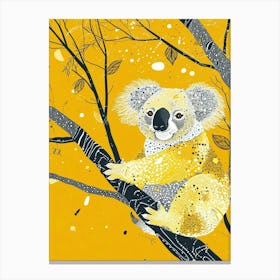 Yellow Koala 2 Canvas Print
