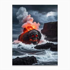 Lava Skull 1 Canvas Print