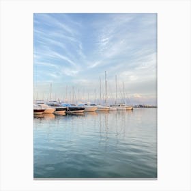 Boats At The Marina. Canvas Print