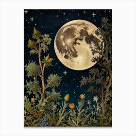 Full Moon Style William Morris Art Print Canvas Print