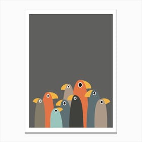 Minimalist Bird Print Canvas Print