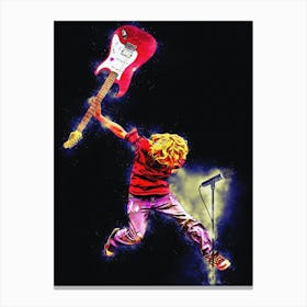 Spirit Of Kurt Cobain Jump Canvas Print