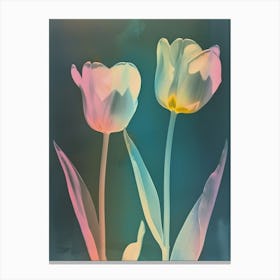 Iridescent Flower Tulip 9 Canvas Print