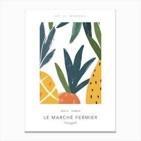 Pineapple Le Marche Fermier Poster 1 Canvas Print