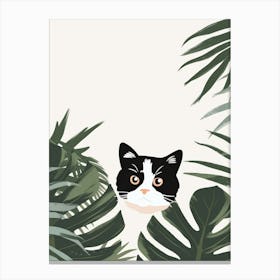 Cat In The Jungle 36 Canvas Print