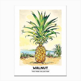 Walnut Tree Storybook Illustration 1 Poster Canvas Print