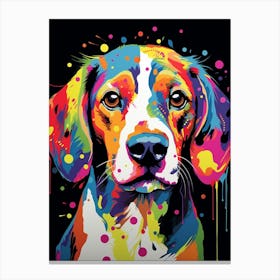 Beagle Pop Art Inspired 1 Canvas Print