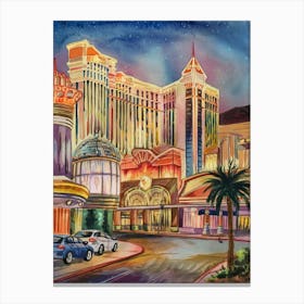 Las Vegas At Night Canvas Print