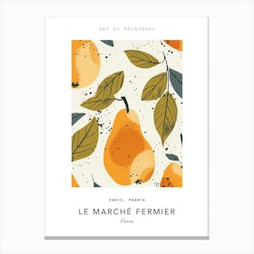 Pears Le Marche Fermier Poster 2 Canvas Print