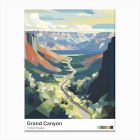 Grand Canyon   Geometric Vector Illustration 3 Poster Canvas Print