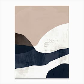 Soft Silhouettes Minimalist Style Canvas Print