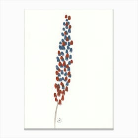 Minimal Lupin - flora flower vertical Canvas Print