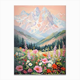 Wildflowers In The Mountains 1 Canvas Print