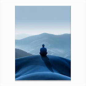 Meditating Man Canvas Print