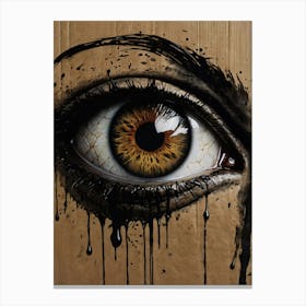 Echo of the Abyss: I put and eye on you series Canvas Print