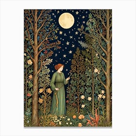 William Morris Night In The Woods 18 Canvas Print