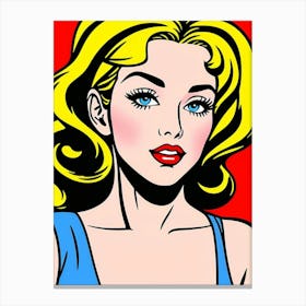 The Power of Pop: A Close-Up of Vibrant Confidence Pop Art 1 Canvas Print