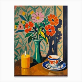 Cup Of Tea Style Henri Matisse Canvas Print