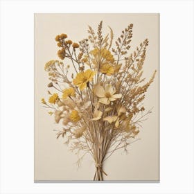 Fleurs Sechees, Dried Flowers Exhibition Poster 23 Art Print (4) Canvas Print