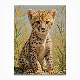 Cheetah Cub Canvas Print