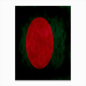 Bangladesh Flag Texture Canvas Print