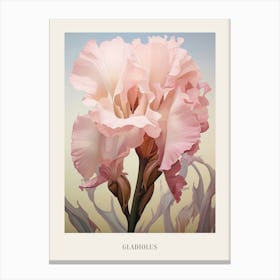 Floral Illustration Gladiolus 2 Poster Canvas Print