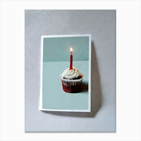 Birthday Cupcake Canvas Print