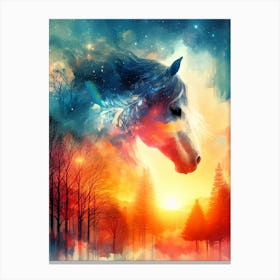 Creative Horse Beauty Illustration Nr 50 Canvas Print