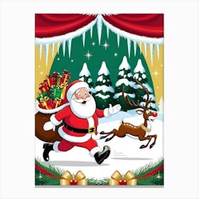 Christmas Santa Canvas Print