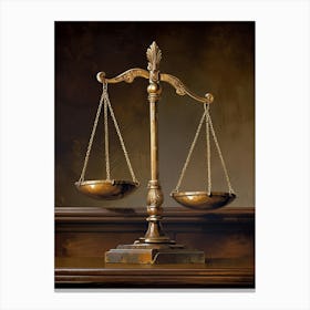 Justice Scales Canvas Print