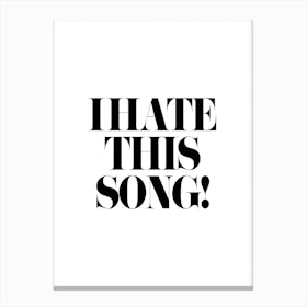 Song Canvas Print