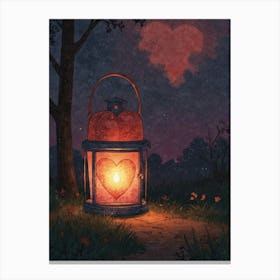 Heart Lantern 4 Canvas Print