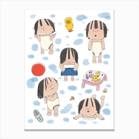 Sunday baby Canvas Print