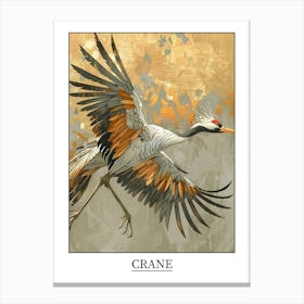 Crane Precisionist Illustration 3 Poster Canvas Print