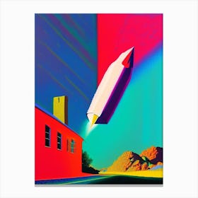Comet Abstract Modern Pop Space Canvas Print