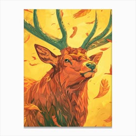 Autumn Deer 1 Canvas Print