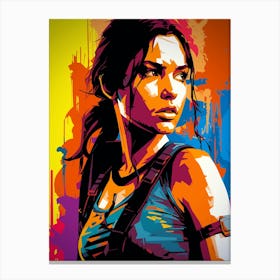 Lara Croft 2 Canvas Print