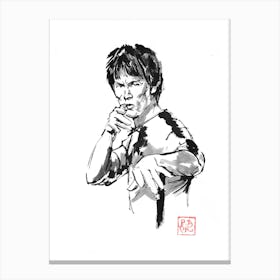 Bruce Lee En Garde Canvas Print