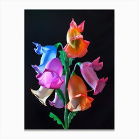 Bright Inflatable Flowers Foxglove 1 Canvas Print