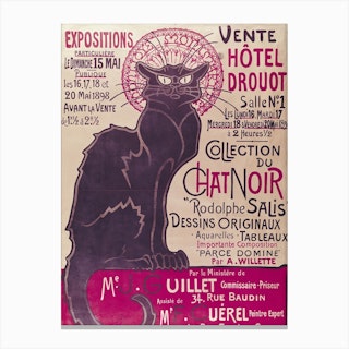 Chat Noir Cabaret 2 Theophile Alexandre Steinlen Art Print By Vintage Print And Poster Collection Fy