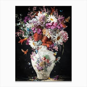 Flowers In A Vase Canvas Print