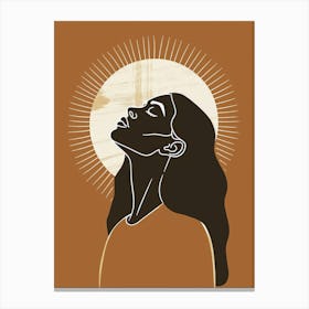 Illustration Of A Woman 5 Canvas Print