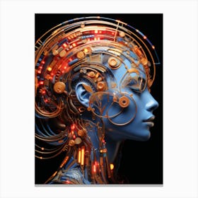 Futuristic Woman Canvas Print